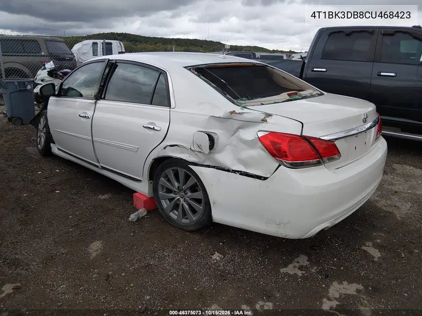 2012 TOYOTA AVALON VIN 4T1BK3DB8CU468423 — фото 3