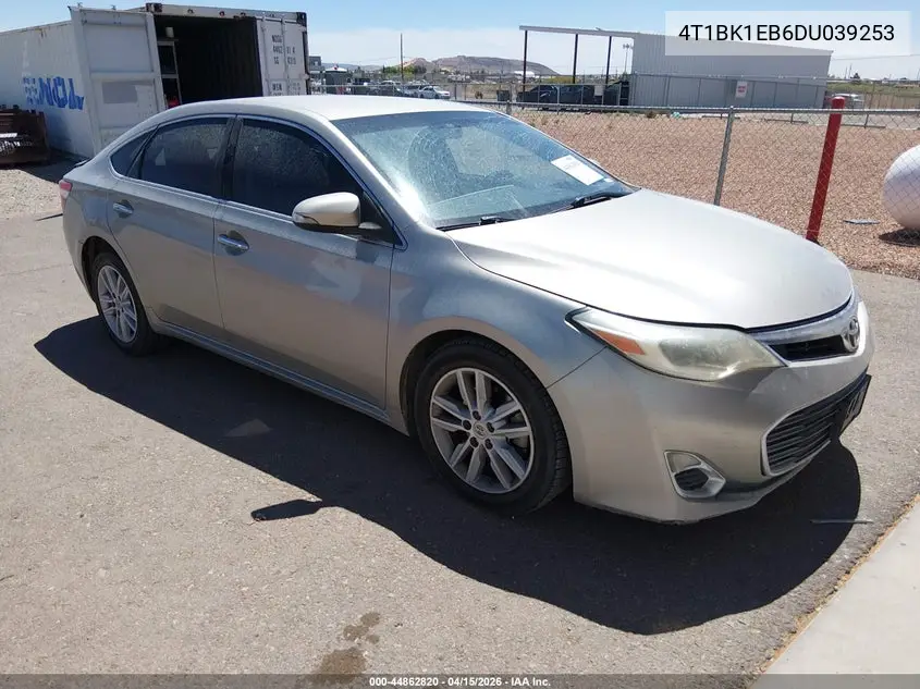 TOYOTA AVALON 2013, VIN 4T1BK1EB6DU039253
