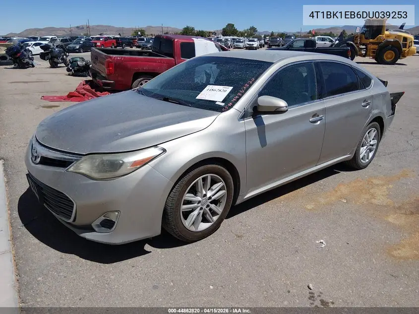 2013 TOYOTA AVALON VIN 4T1BK1EB6DU039253 — фото 2