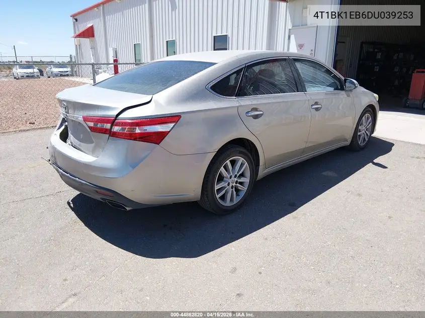 2013 TOYOTA AVALON VIN 4T1BK1EB6DU039253 — фото 4