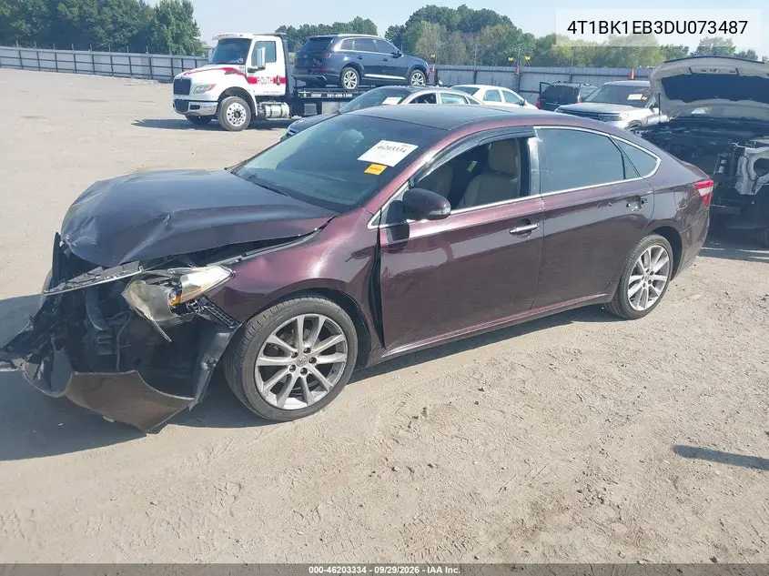 2013 TOYOTA AVALON VIN 4T1BK1EB3DU073487 — фото 2