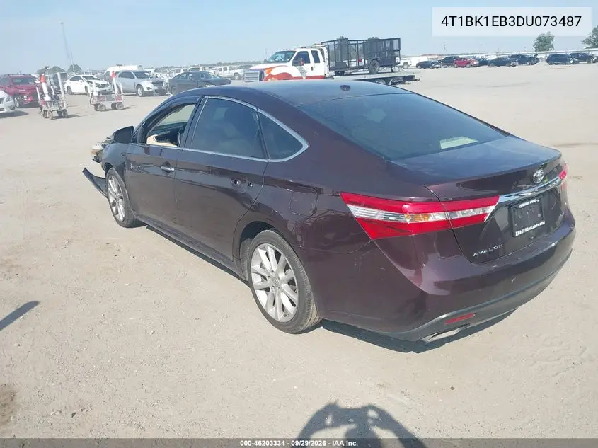 2013 TOYOTA AVALON VIN 4T1BK1EB3DU073487 — фото 3