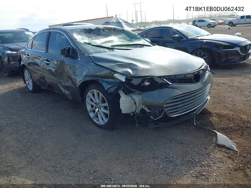 TOYOTA AVALON 2013, VIN 4T1BK1EB0DU062432