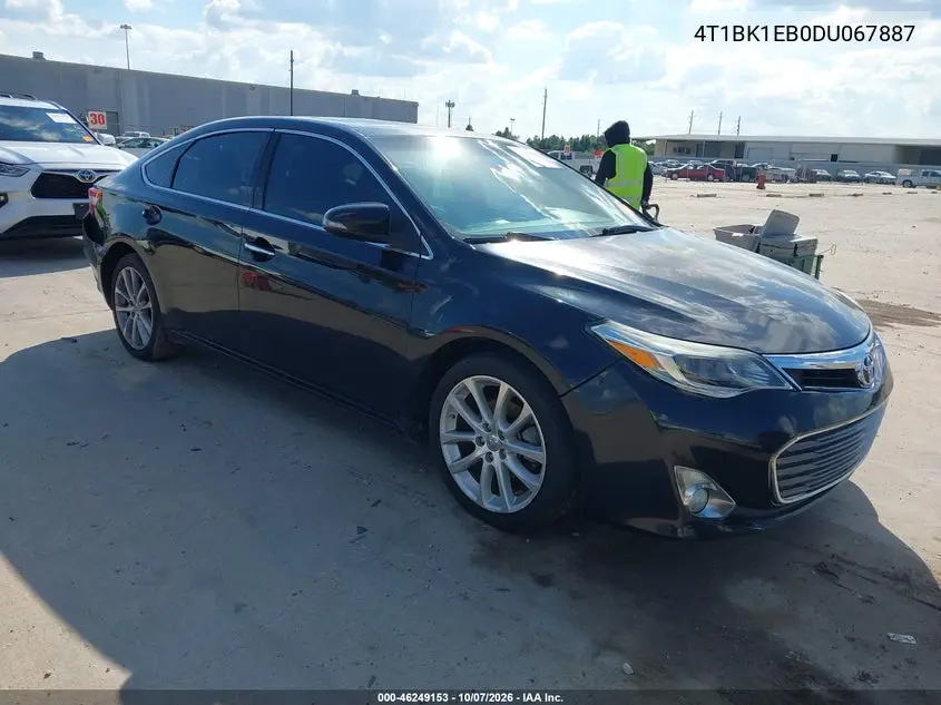 TOYOTA AVALON 2013, VIN 4T1BK1EB0DU067887