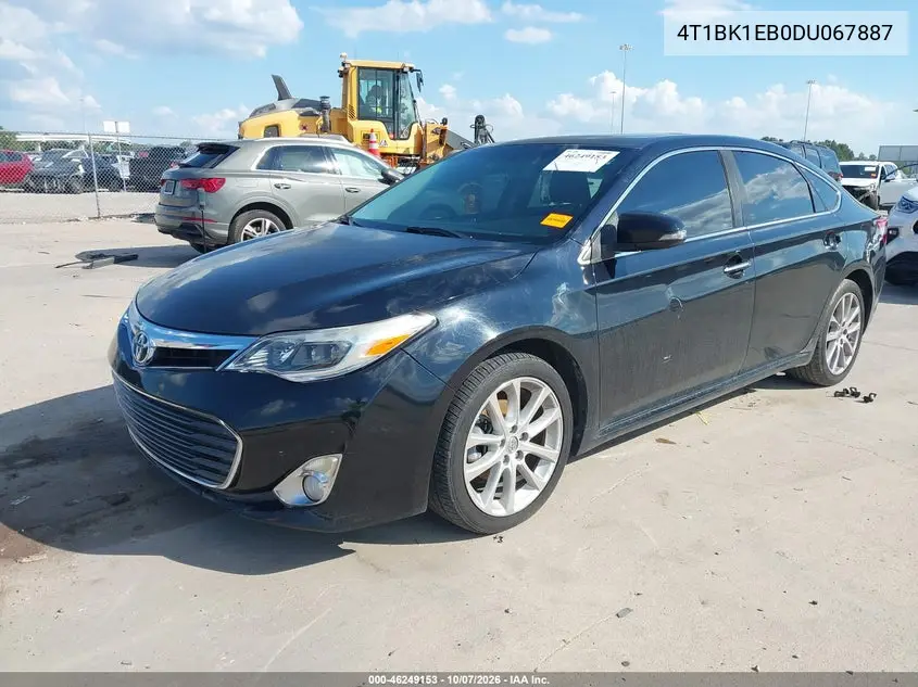 2013 TOYOTA AVALON VIN 4T1BK1EB0DU067887 — фото 2