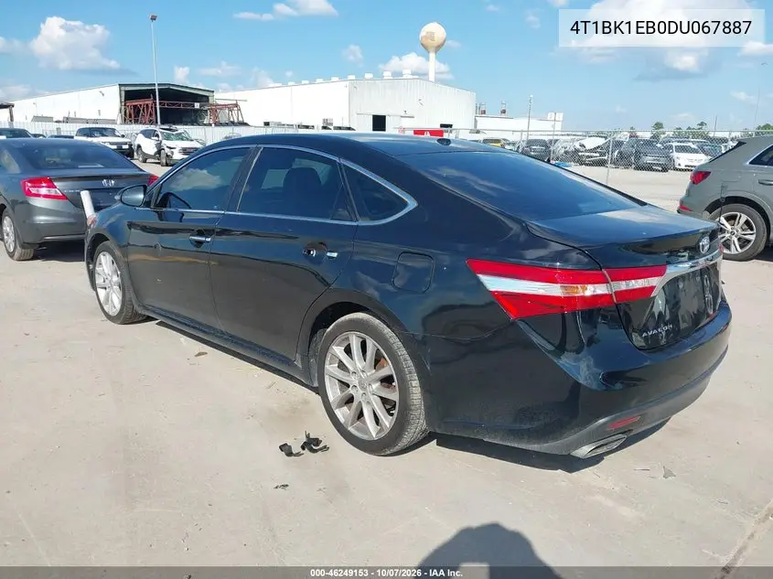 2013 TOYOTA AVALON VIN 4T1BK1EB0DU067887 — фото 3