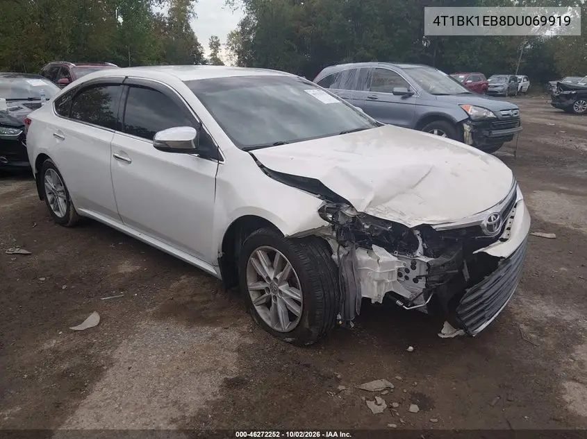 TOYOTA AVALON 2013, VIN 4T1BK1EB8DU069919