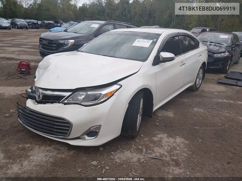 2013 TOYOTA AVALON VIN 4T1BK1EB8DU069919 — фото 2