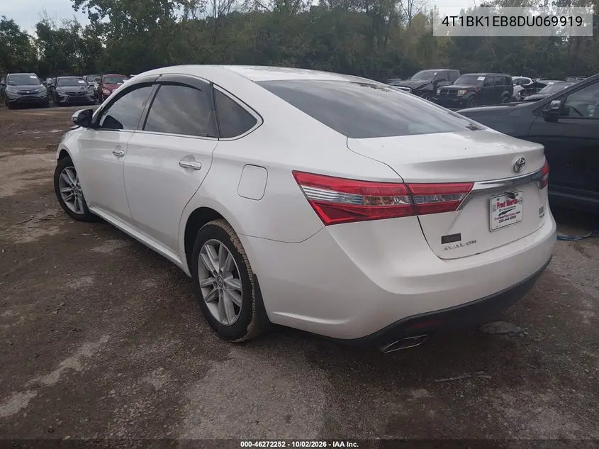 2013 TOYOTA AVALON VIN 4T1BK1EB8DU069919 — фото 3