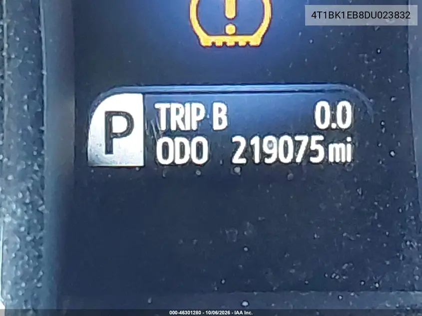 2013 TOYOTA AVALON VIN 4T1BK1EB8DU023832 — фото 15