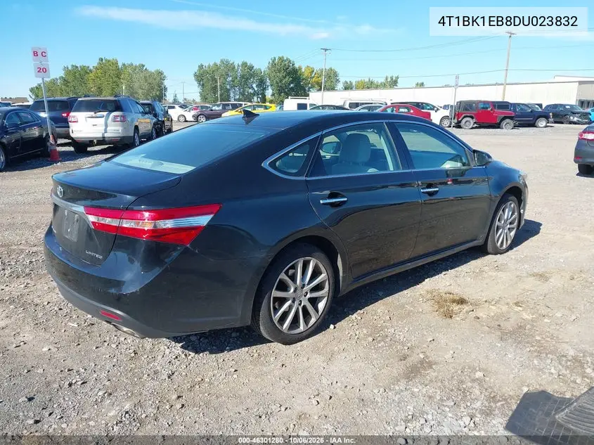 2013 TOYOTA AVALON VIN 4T1BK1EB8DU023832 — фото 4