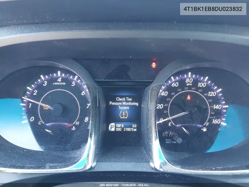 2013 TOYOTA AVALON VIN 4T1BK1EB8DU023832 — фото 7