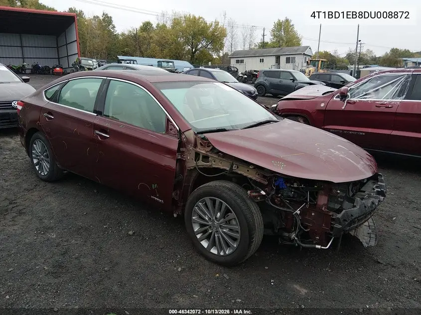 TOYOTA AVALON 2013, VIN 4T1BD1EB8DU008872