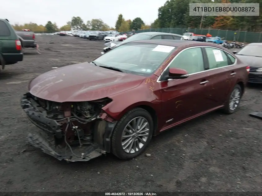 2013 TOYOTA AVALON VIN 4T1BD1EB8DU008872 — фото 2