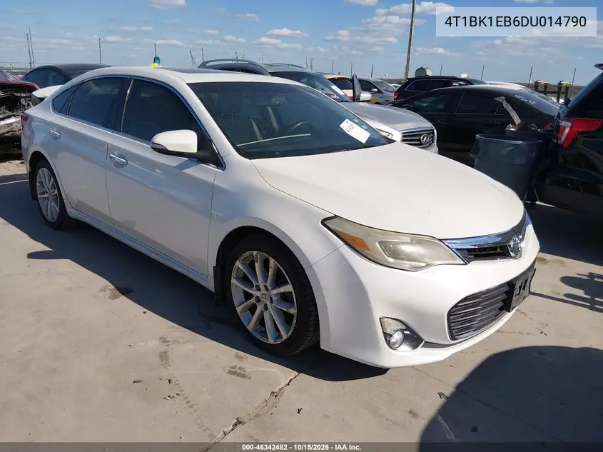 TOYOTA AVALON 2013, VIN 4T1BK1EB6DU014790