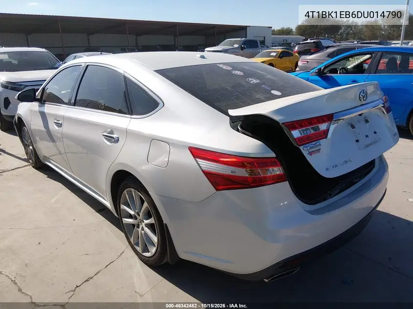 2013 TOYOTA AVALON VIN 4T1BK1EB6DU014790 — фото 3