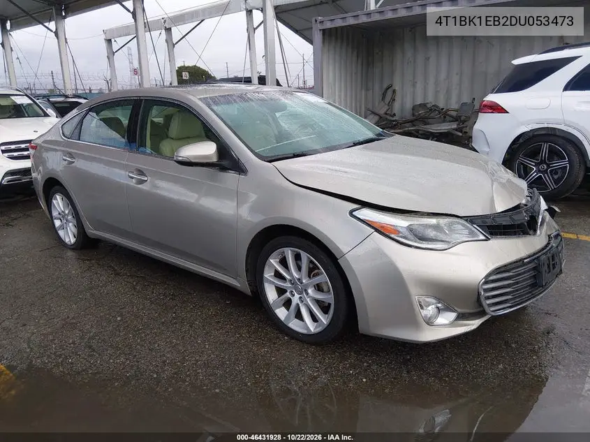 TOYOTA AVALON 2013, VIN 4T1BK1EB2DU053473