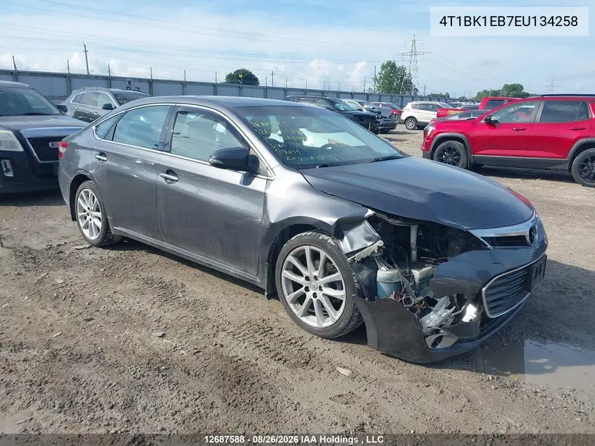 TOYOTA AVALON 2014, VIN 4T1BK1EB7EU134258