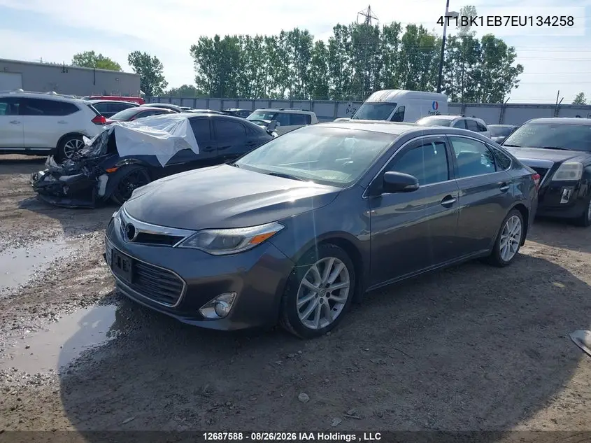 2014 TOYOTA AVALON VIN 4T1BK1EB7EU134258 — фото 2