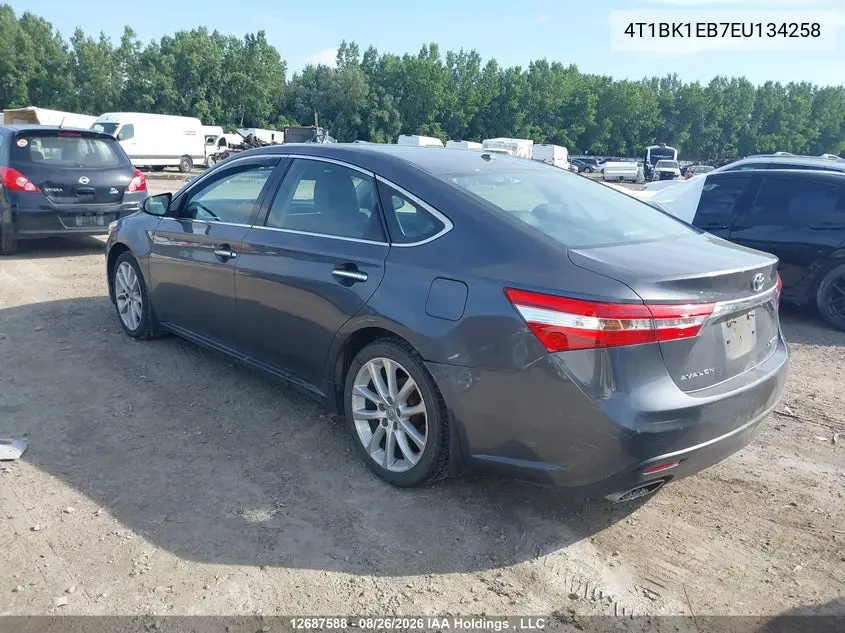 2014 TOYOTA AVALON VIN 4T1BK1EB7EU134258 — фото 3