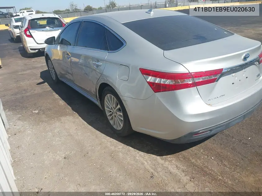 2014 TOYOTA AVALON VIN 4T1BD1EB9EU020630 — фото 3
