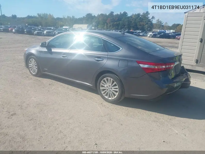 2014 TOYOTA AVALON VIN 4T1BD1EB9EU031174 — фото 3