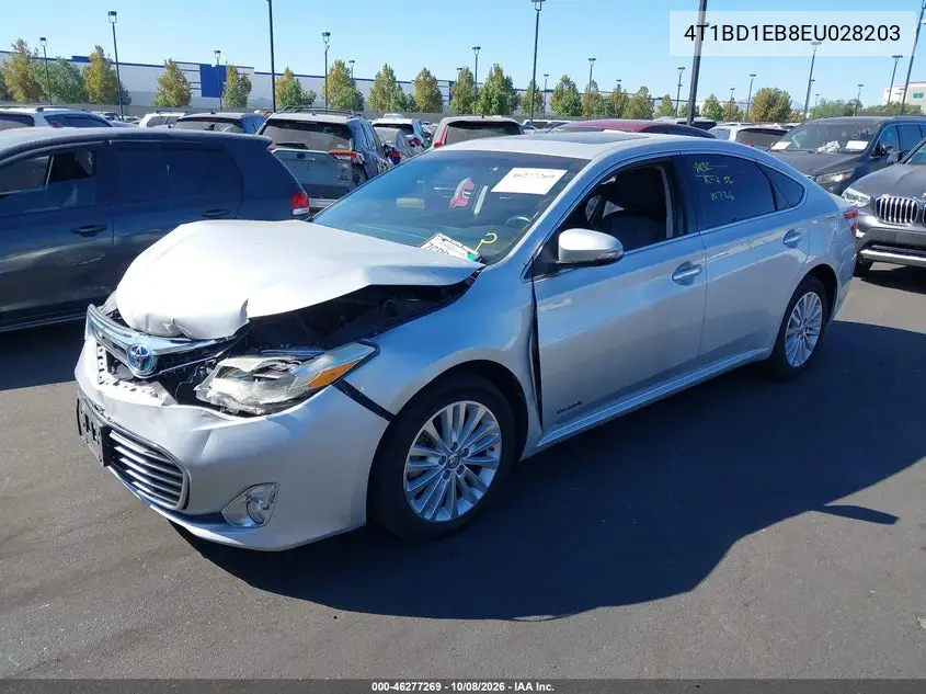 2014 TOYOTA AVALON VIN 4T1BD1EB8EU028203 — фото 2