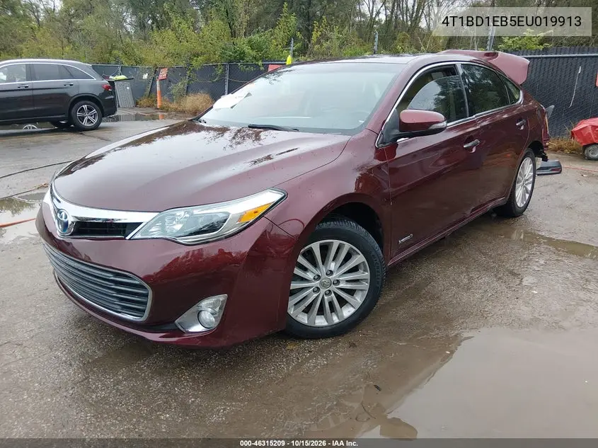 2014 TOYOTA AVALON VIN 4T1BD1EB5EU019913 — фото 2