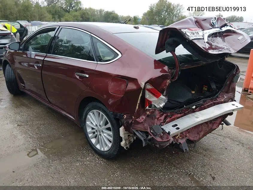 2014 TOYOTA AVALON VIN 4T1BD1EB5EU019913 — фото 3