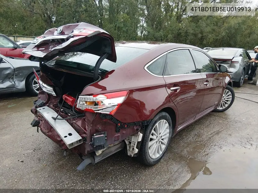 2014 TOYOTA AVALON VIN 4T1BD1EB5EU019913 — фото 4