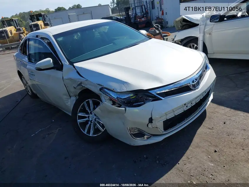 TOYOTA AVALON 2014, VIN 4T1BK1EB7EU110056