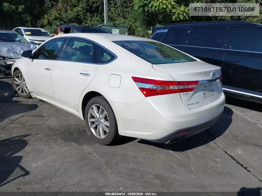 2014 TOYOTA AVALON VIN 4T1BK1EB7EU110056 — фото 3