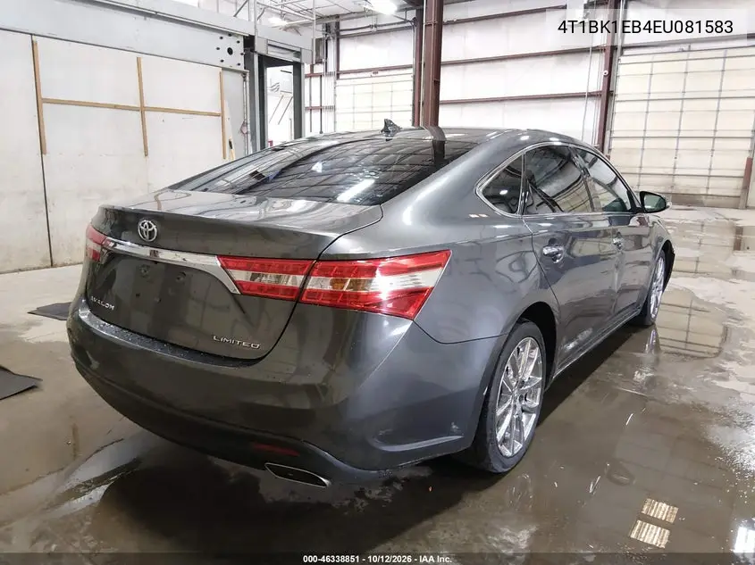 2014 TOYOTA AVALON VIN 4T1BK1EB4EU081583 — фото 4