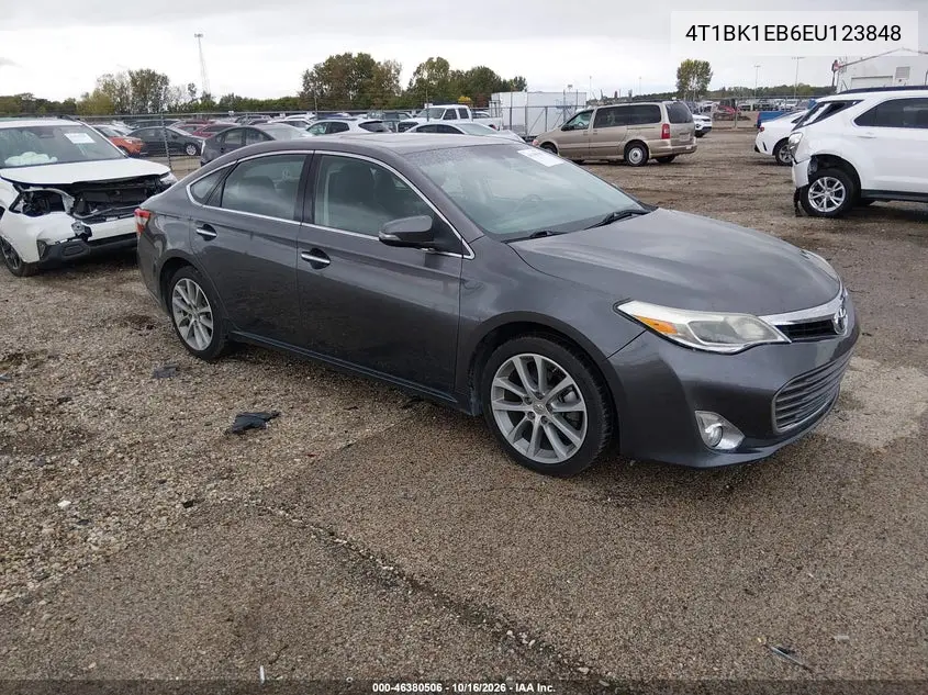 TOYOTA AVALON 2014, VIN 4T1BK1EB6EU123848