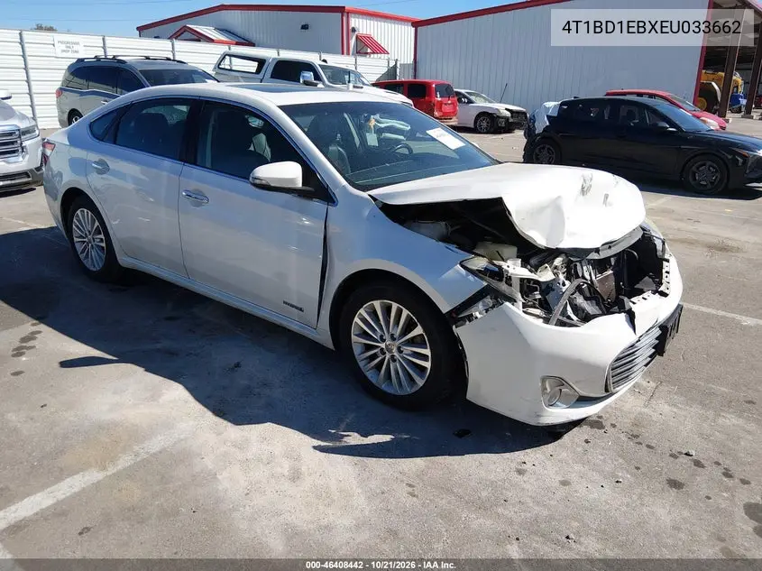 TOYOTA AVALON 2014, VIN 4T1BD1EBXEU033662