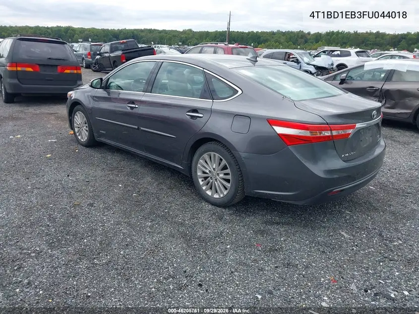2015 TOYOTA AVALON VIN 4T1BD1EB3FU044018 — фото 3