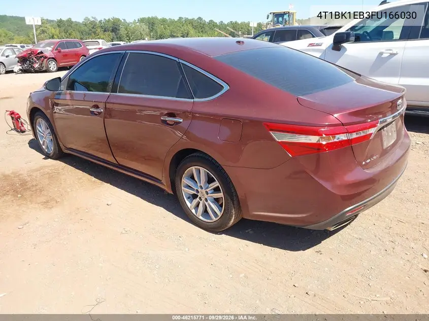 2015 TOYOTA AVALON VIN 4T1BK1EB3FU166030 — фото 3