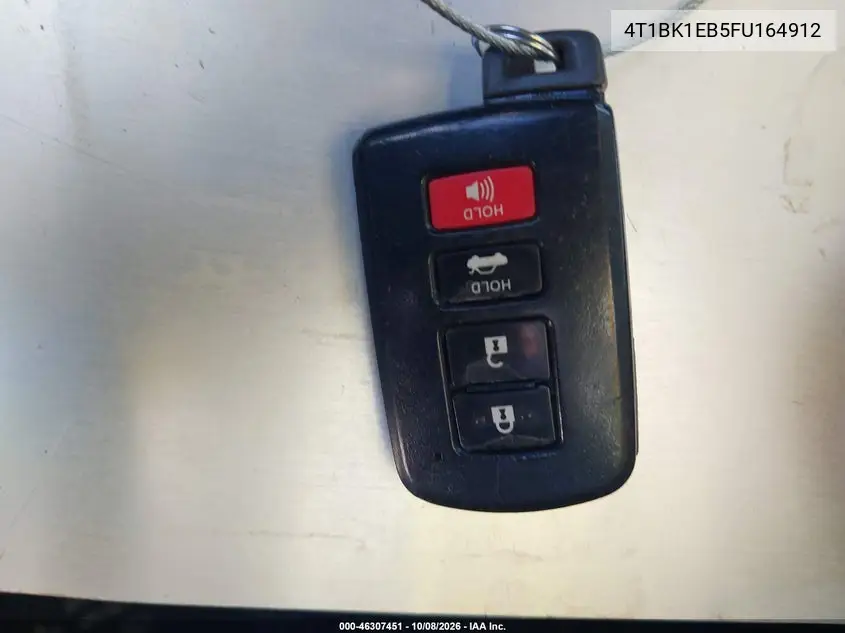 2015 TOYOTA AVALON VIN 4T1BK1EB5FU164912 — фото 11