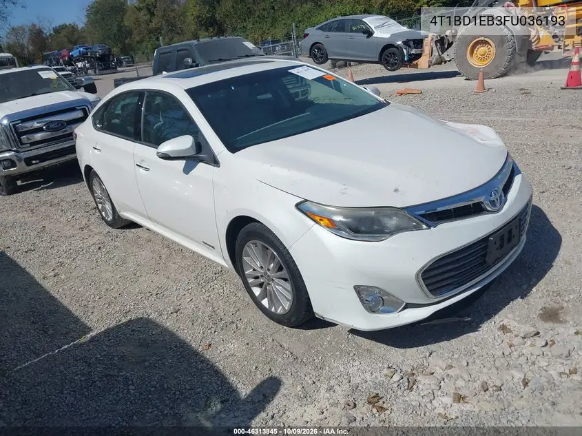 TOYOTA AVALON 2015, VIN 4T1BD1EB3FU036193