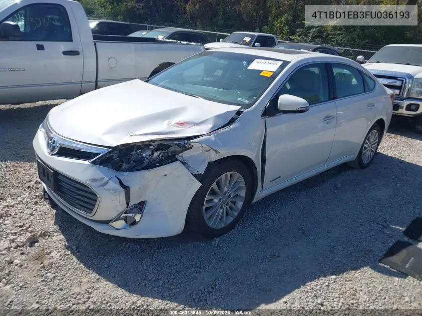 2015 TOYOTA AVALON VIN 4T1BD1EB3FU036193 — фото 2