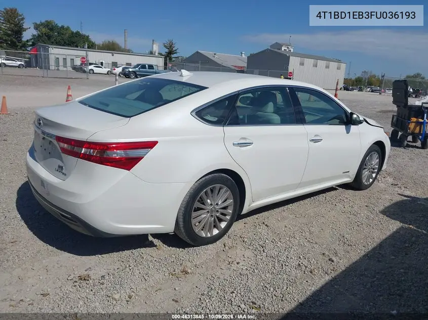 2015 TOYOTA AVALON VIN 4T1BD1EB3FU036193 — фото 4