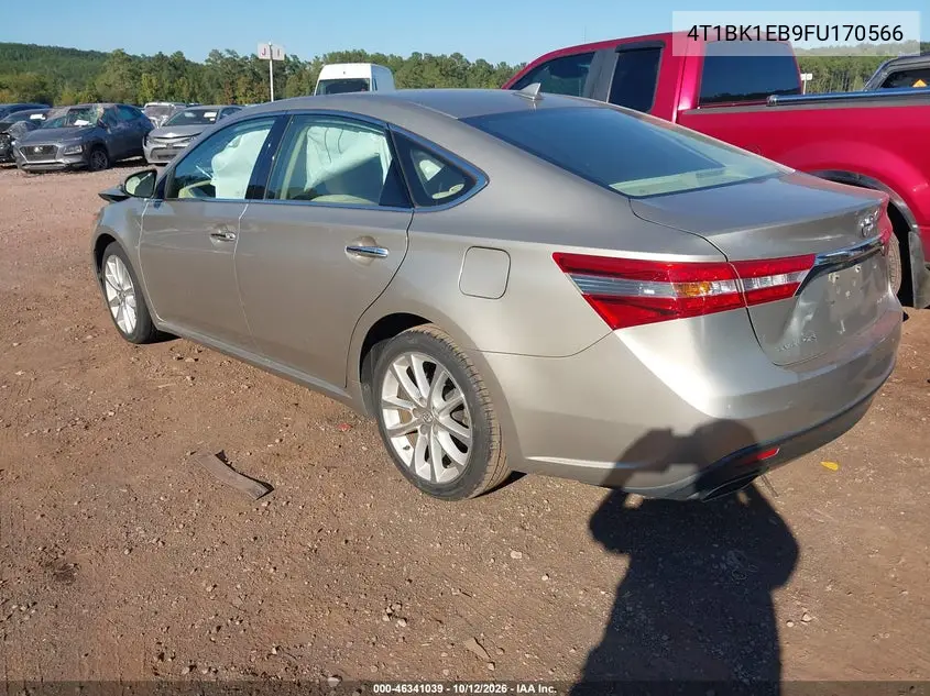 2015 TOYOTA AVALON VIN 4T1BK1EB9FU170566 — фото 3