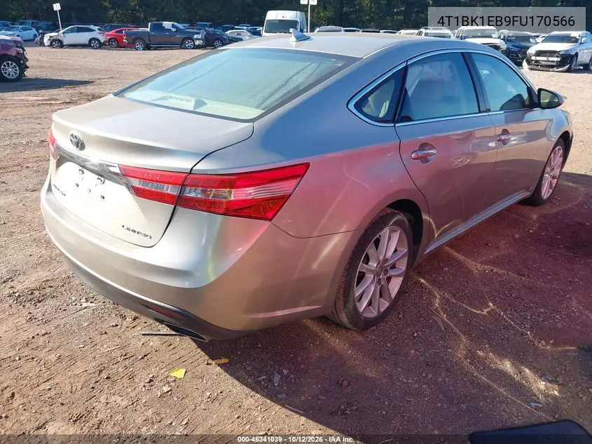 2015 TOYOTA AVALON VIN 4T1BK1EB9FU170566 — фото 4