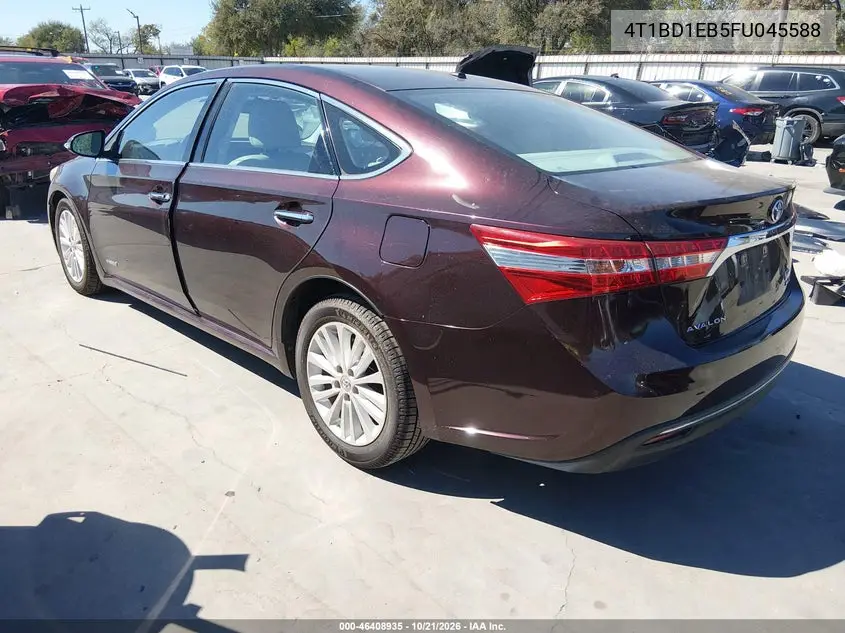 2015 TOYOTA AVALON VIN 4T1BD1EB5FU045588 — фото 3