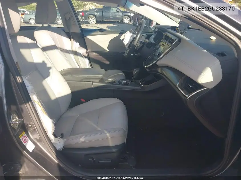 2016 TOYOTA AVALON VIN 4T1BK1EB2GU233170 — фото 5