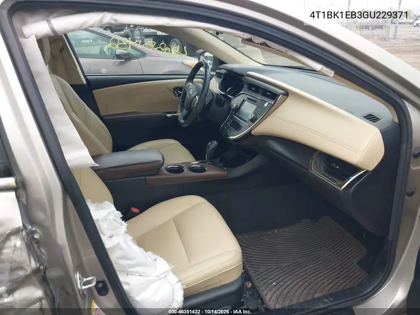 2016 TOYOTA AVALON VIN 4T1BK1EB3GU229371 — фото 5