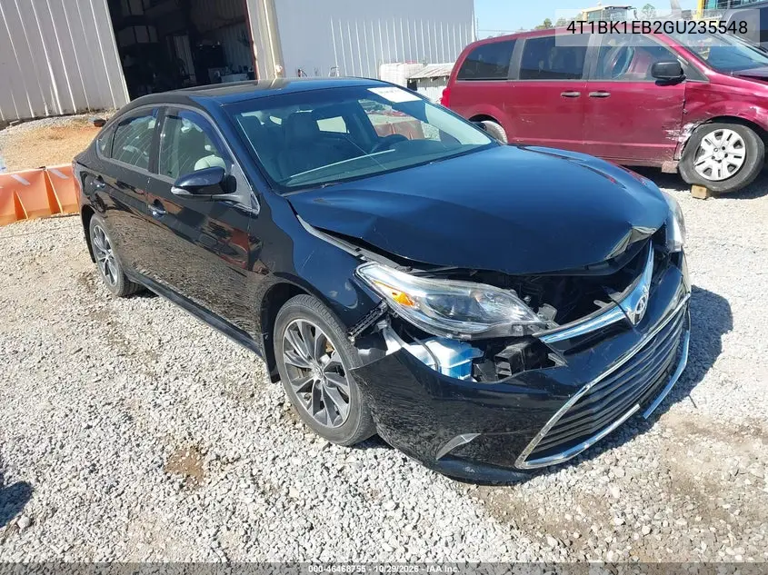 TOYOTA AVALON 2016, VIN 4T1BK1EB2GU235548
