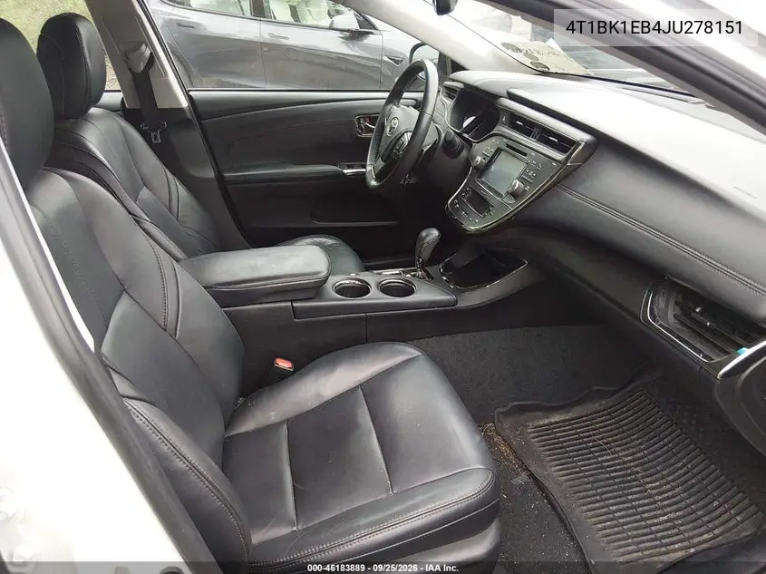 2018 TOYOTA AVALON VIN 4T1BK1EB4JU278151 — фото 5