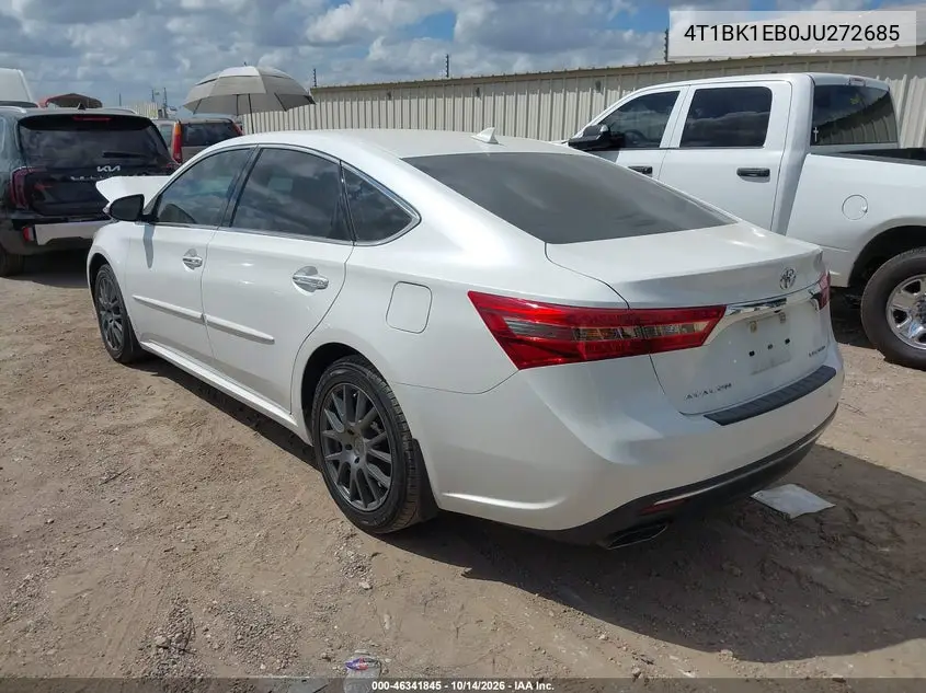 2018 TOYOTA AVALON VIN 4T1BK1EB0JU272685 — фото 3