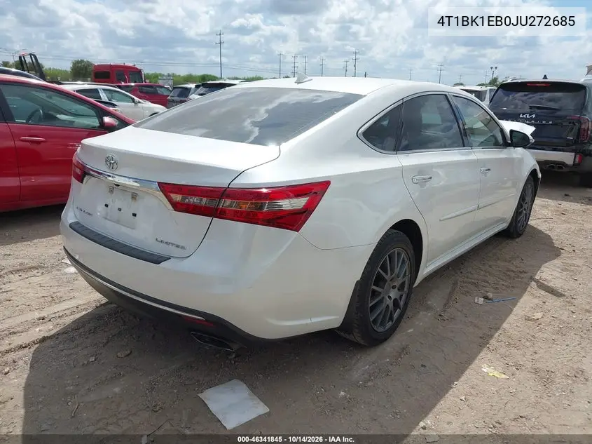2018 TOYOTA AVALON VIN 4T1BK1EB0JU272685 — фото 4